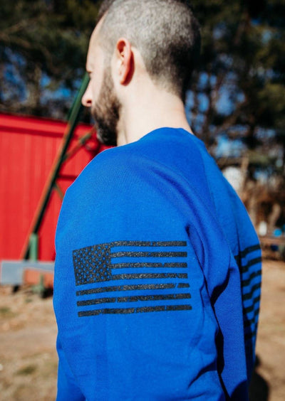 American Flag Crew Organic Sweatshirt - Love of Country