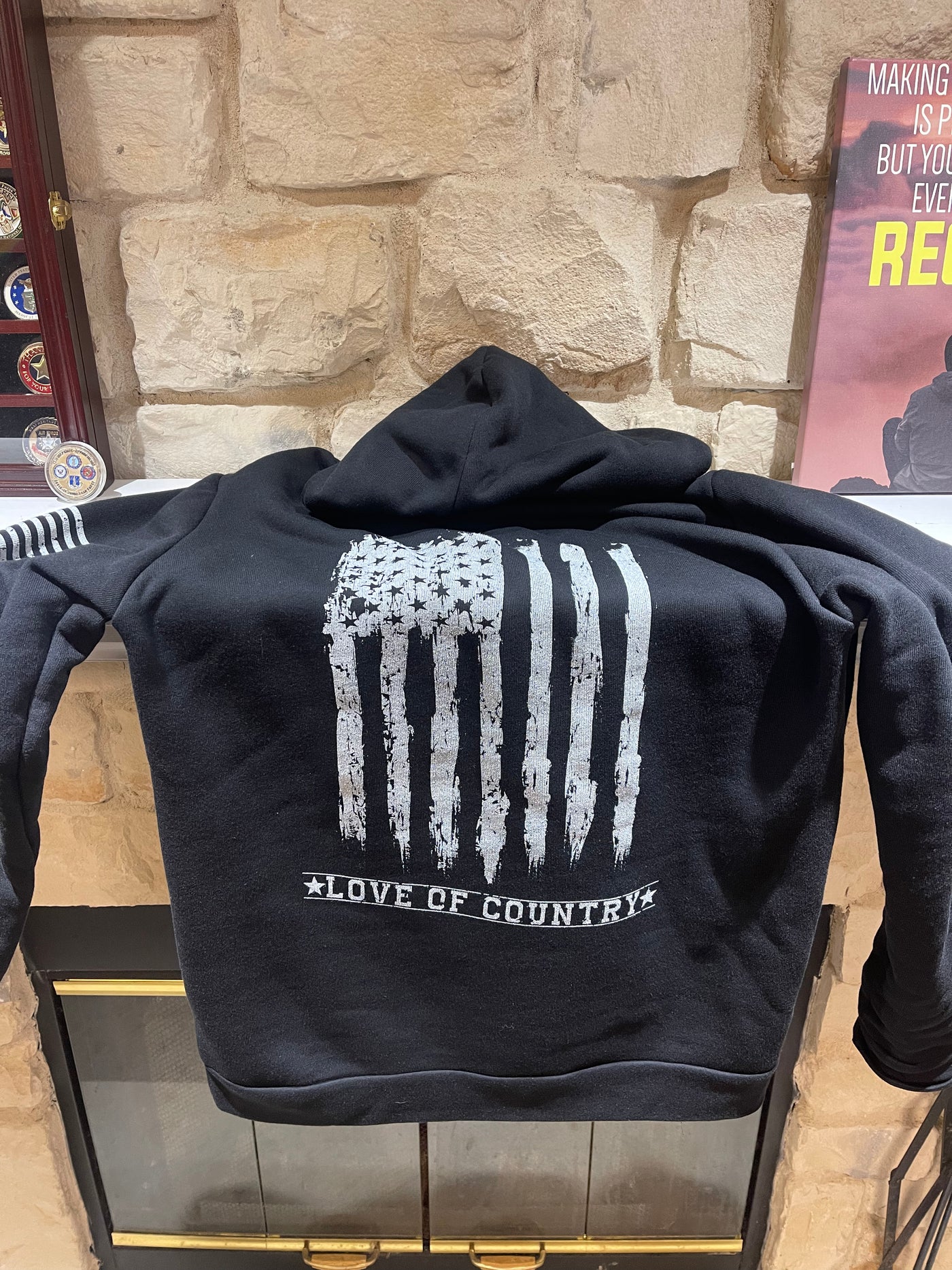 USA Flag Pullover Sweatshirt - Love of Country