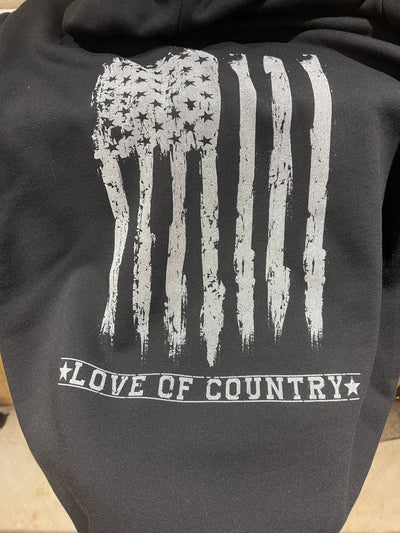 USA Flag Pullover Sweatshirt - Love of Country